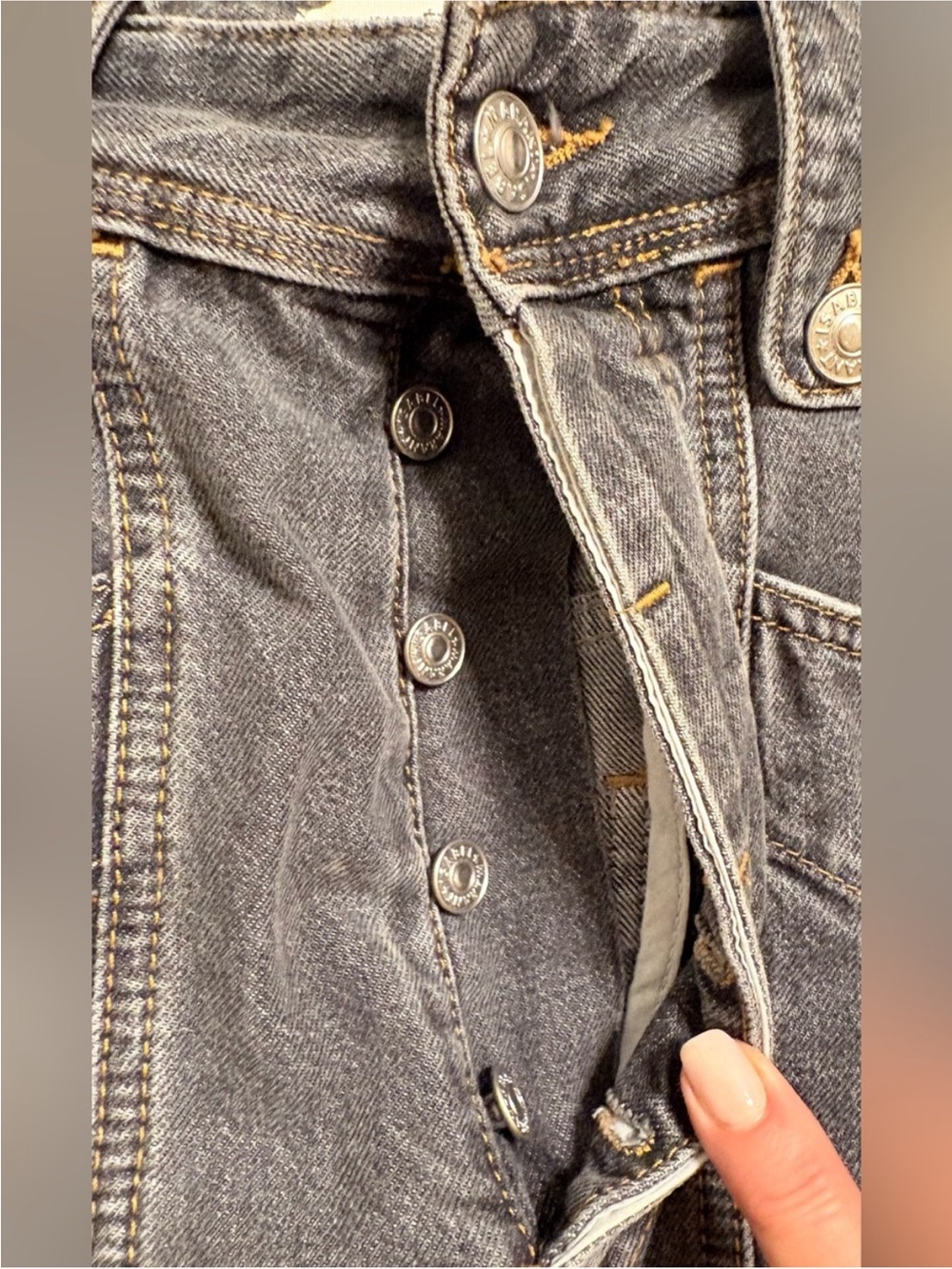 Isabel Marant Etoile Grey Neko Jeans - Picture 6 of 10